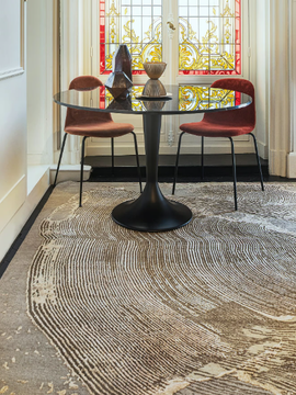 RIDGE RAINFOREST - Rectangular handmade Bamboo silk rug by Edition Bougainville - view 3